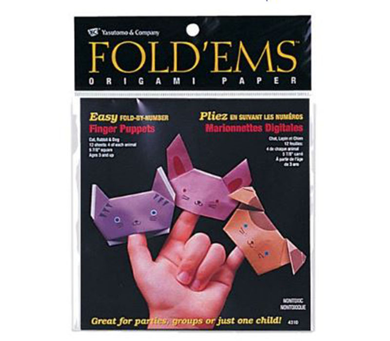 Yasutomo Origami - Finger Puppets - 12 Sheets