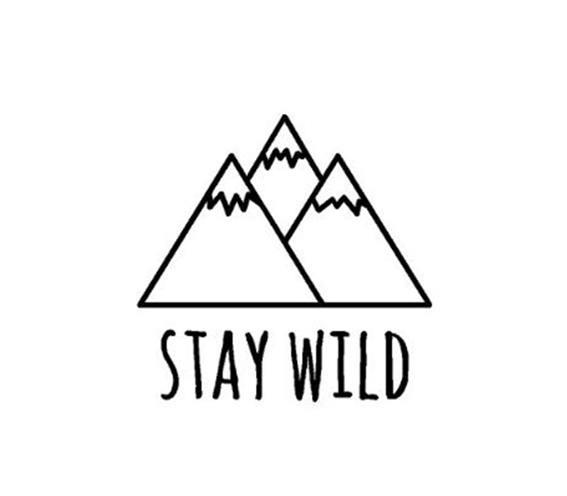 Vinyl Rub-on Stay Wild - WHITE