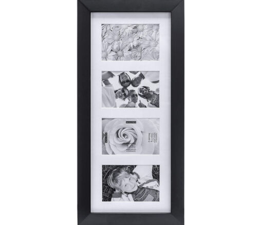 Malden International Collage Wall Frame - Berkley Black - 4 Openings at 4x6