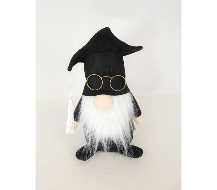 Graduation Gnome - Black Yellow White