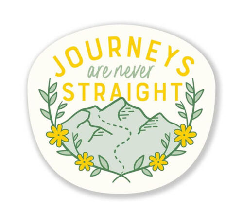 Sticker - Journeys Are Never Straight