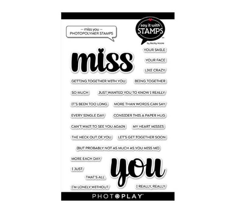 Photo Play Stamp - Miss You