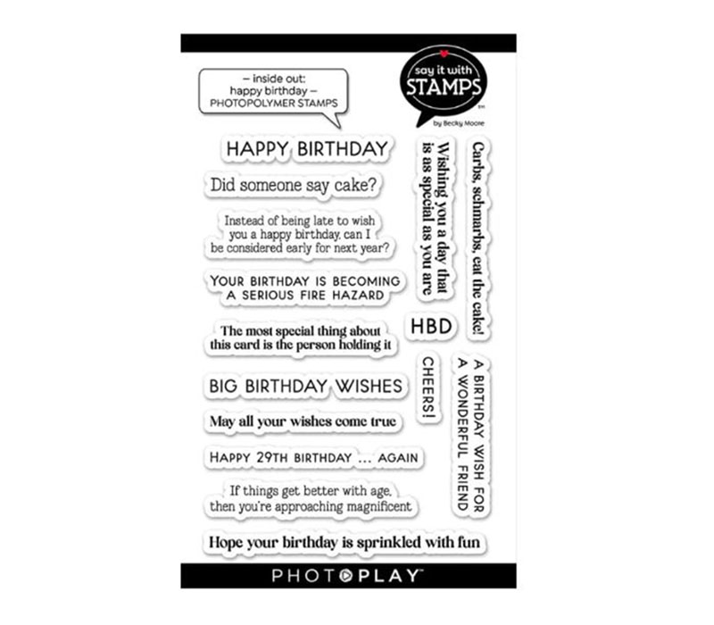 Photo Play Stamp - Inside Out Happy Birthday
