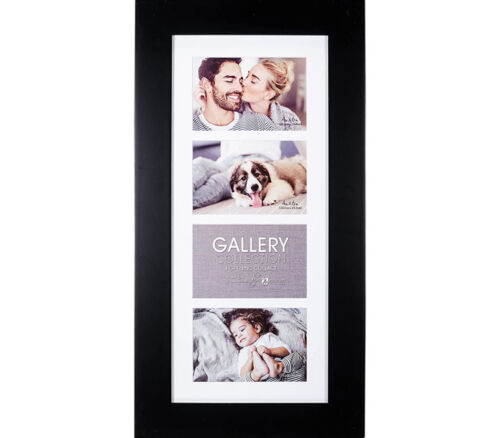 Malden International Collage Wall Frame - Manhattan Black - 3 Openings at 4x6