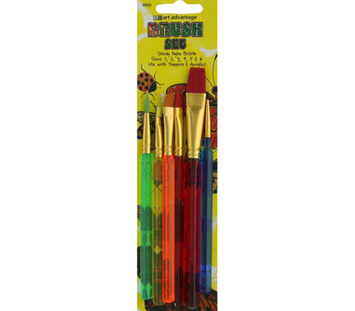 Art Advantage Triangle Handle Brush Set - 6 Piece