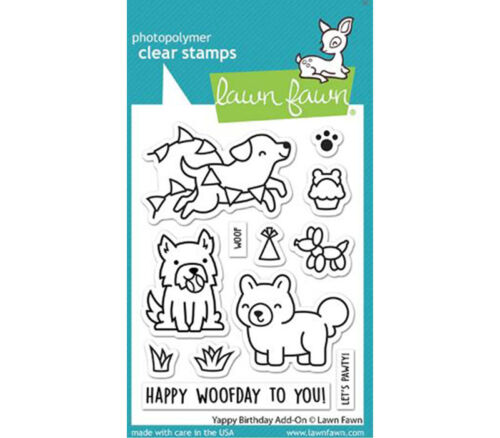 Lawn Fawn Stamp - Yappy Birthday Add-On