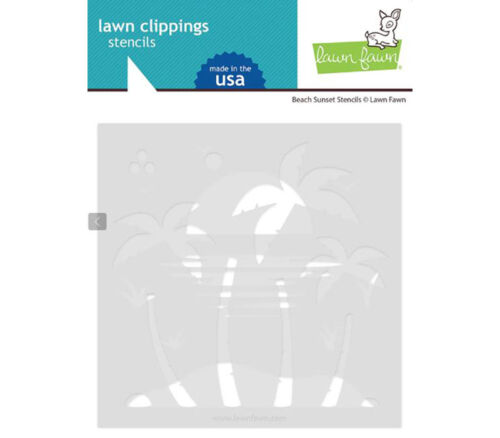 Lawn Fawn Stencils - Beach Sunset