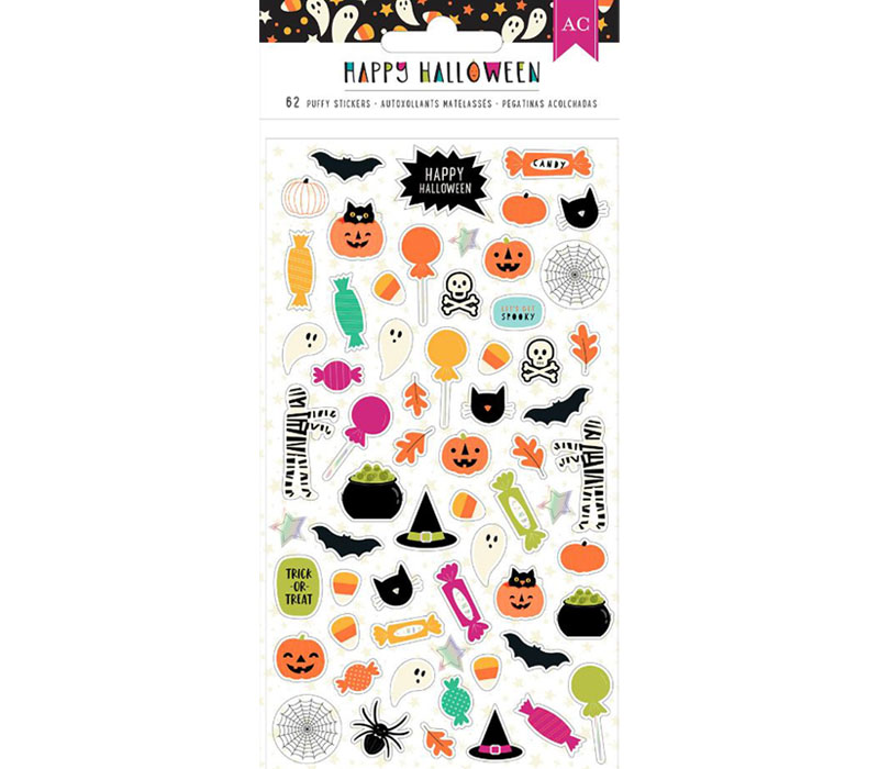 American Craft Puffy Stickers - Happy Halloween