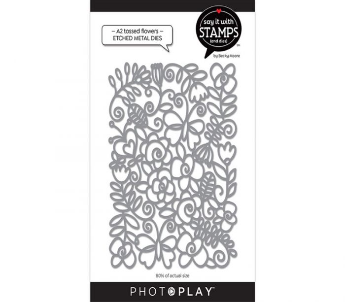 Photo Play Dies - Say It with Stamps A2 Tossed Flowers