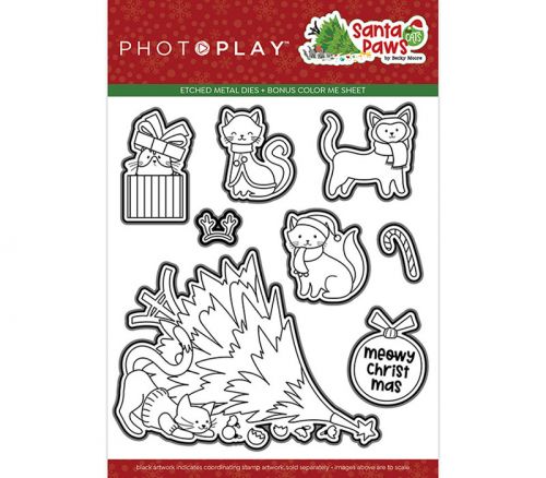 Photo Play Dies - Santa Paws Cat