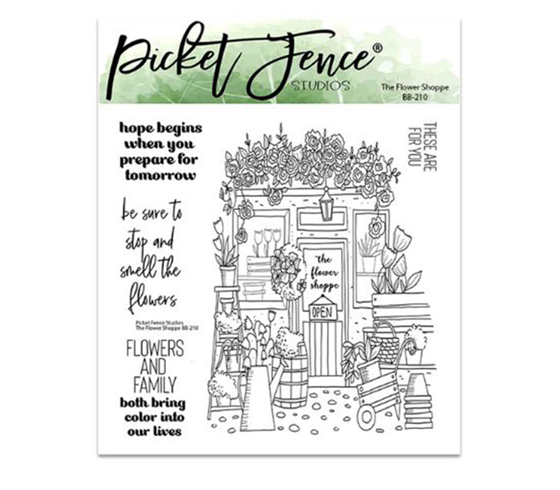 Picket Fence Stamp - The Flower Shoppe