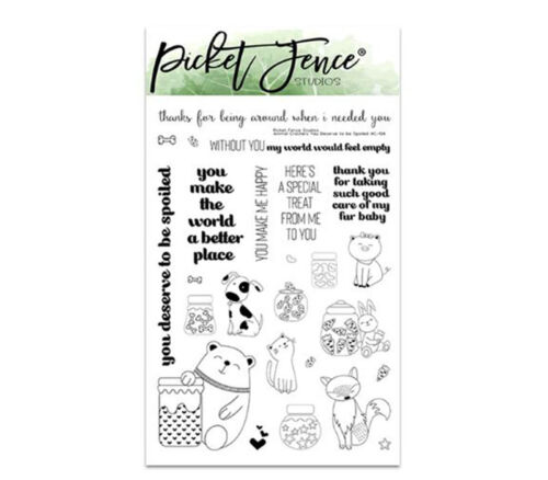 Picket Fence Stamp - Animal Crackers: You Deserve to be Spoiled