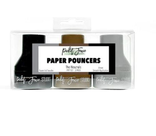 Picket Fence Paper Pouncers - The Neutrals - 3 Piece