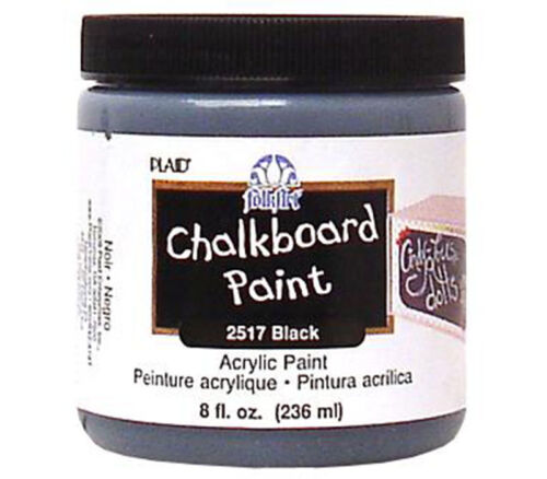 Plaid Folkart - Chalkboard Paint 8-ounce Black