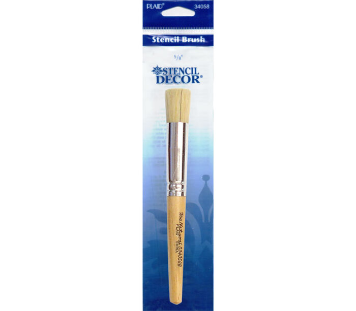 Plaid Stencil - Decor Stencil Brush 5/8-inch