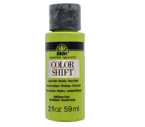 Plaid Folkart - Color Shift Paint 2-ounce Green Flash