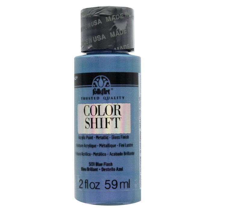 Plaid Folkart - Color Shift Paint 2-ounce Blue Flash