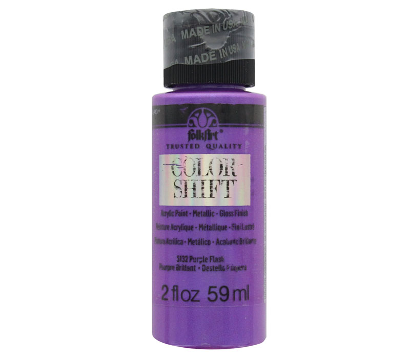 Plaid Folkart - Color Shift Paint 2-ounce Purple Flash