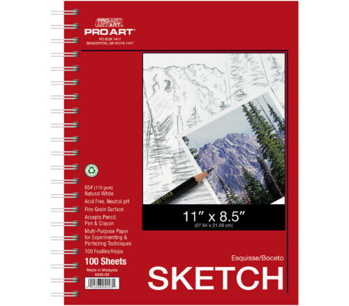 Pro Arts - Sketch 60# Pad 11-inch x 8-1/2-inch