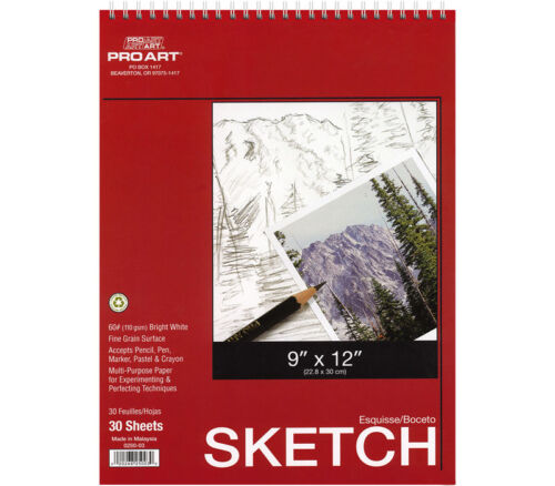 Pro Arts - Sketch 60# Pad 9-inch x 12-inch