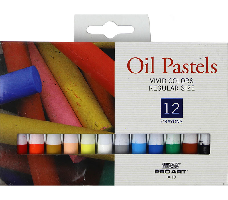 Pro Arts - Oil Pastel Set 12 Regular Vivid Color
