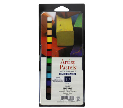 Pro Arts - Artist Pastel Set Square 12 Color