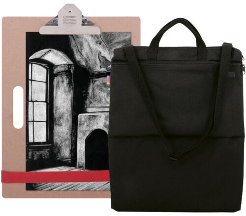 Pro Arts -/Tran Nylon Portfolio Bag with Sketchboard 15-inch x 19-inch