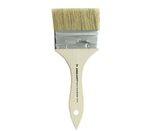 Pro Arts - Brush White Bristle 3-inch