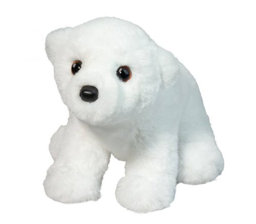 Douglas White Polar Bear Plush - 8-inch