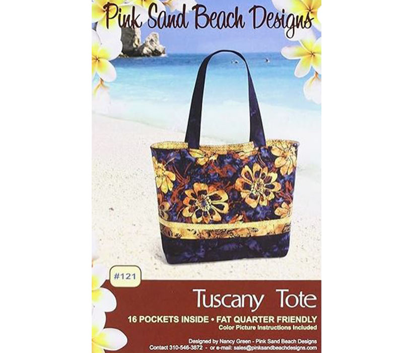 Pink Sand Beach Design Tuscany Tote Pattern