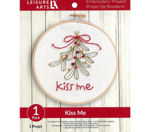 Leisure Arts Embroidery Kit - Kiss Me