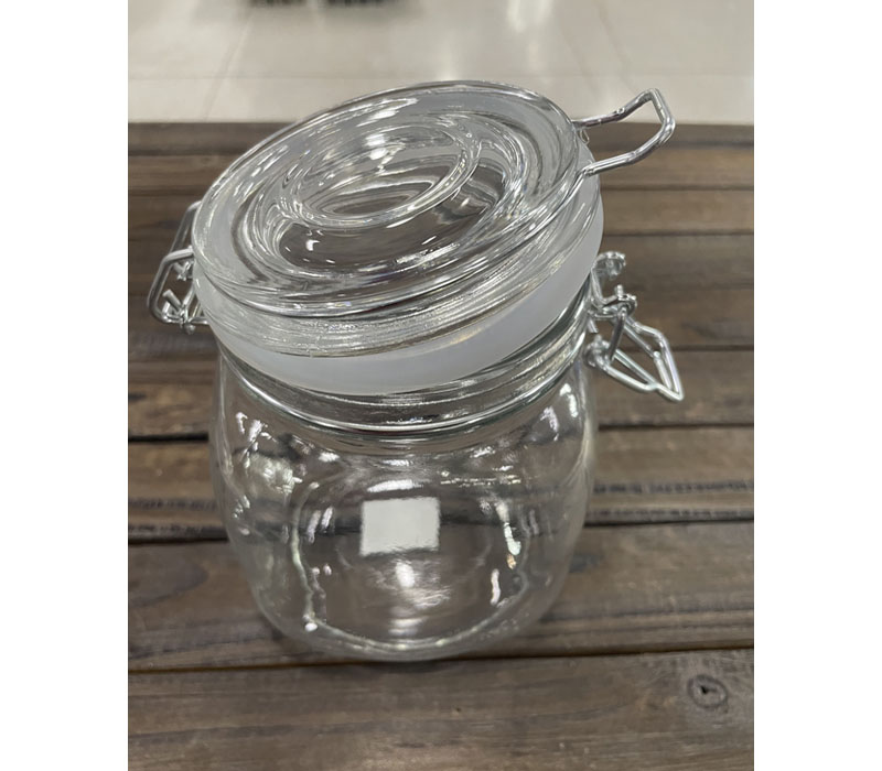 Glass Jar with Snap Lid