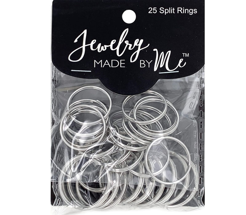 Jewelry Made by Me Large Silver Split Rings - 25 Piece