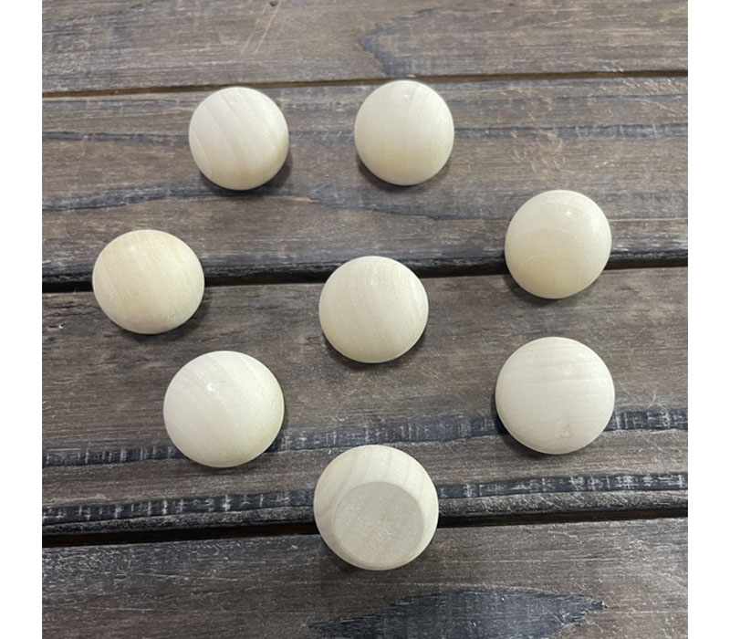 Small Wooden Balls - 8 Piece