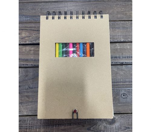 Sketch Journal with Colored Pencil Set