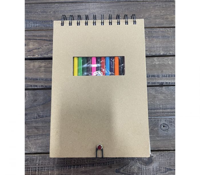 Sketch Journal with Colored Pencil Set