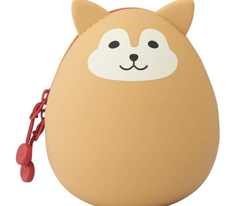 PuniLabo Egg Pouch - Tan Shiba Dog