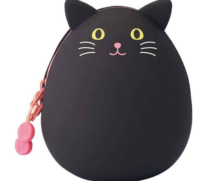 PuniLabo Egg Pouch - Black Cat