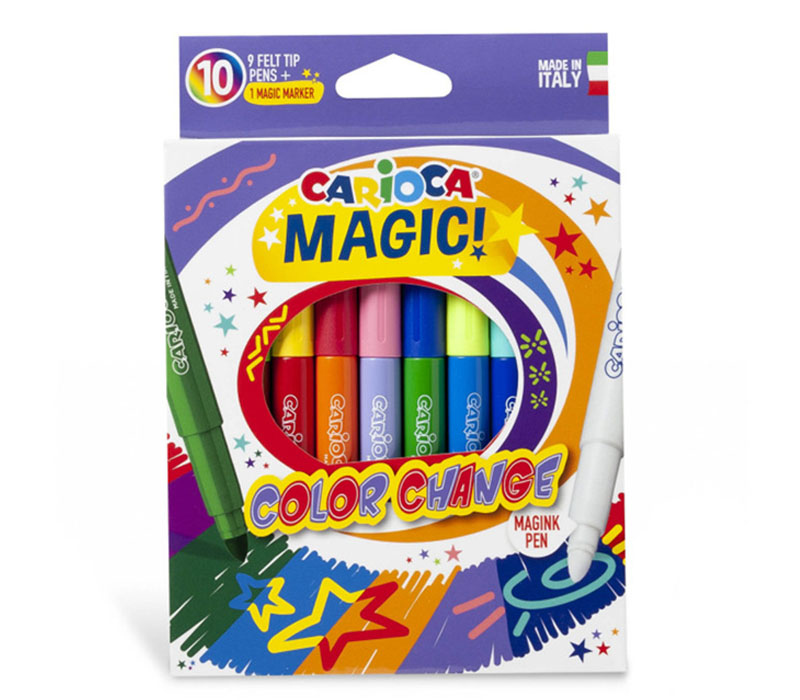 Carioca Magic Color Change Felt Tip Pen Set - 10 Piece