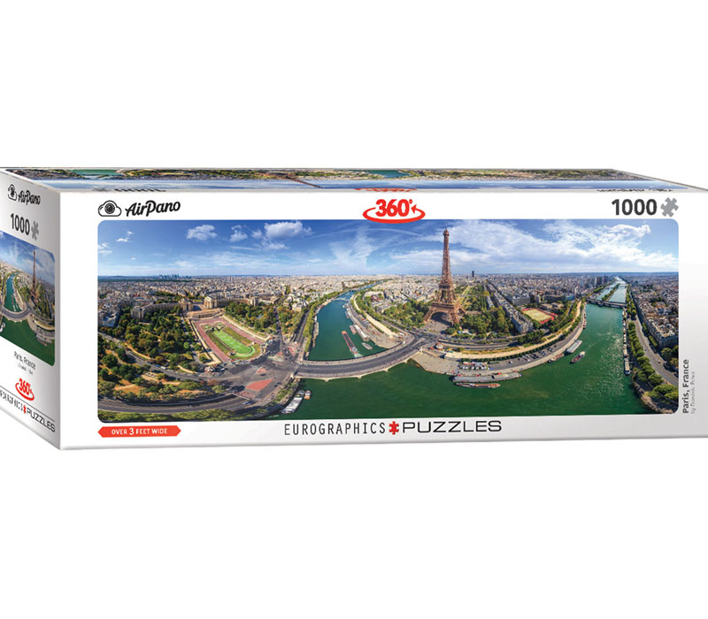 Paris France Panoramic Puzzle - 1000 Piece