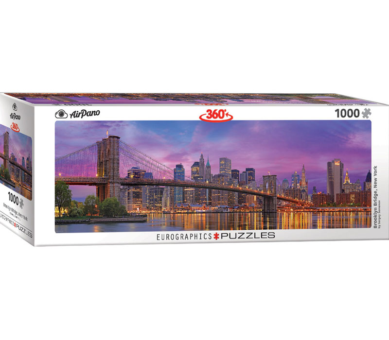 Brooklyn Bridge New York Panoramic Puzzle - 1000 Piece