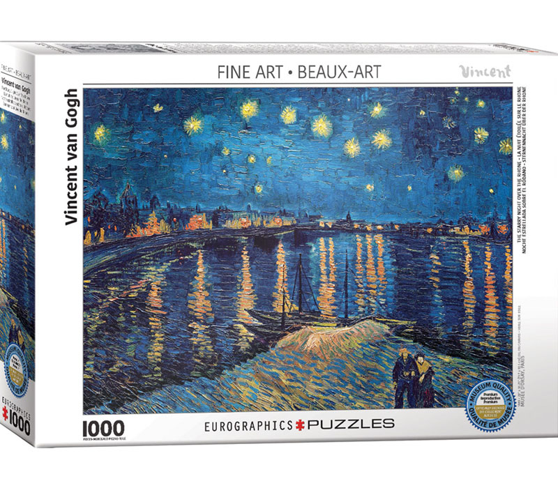 Starry Night Over Rhone Puzzle - 1000 Piece