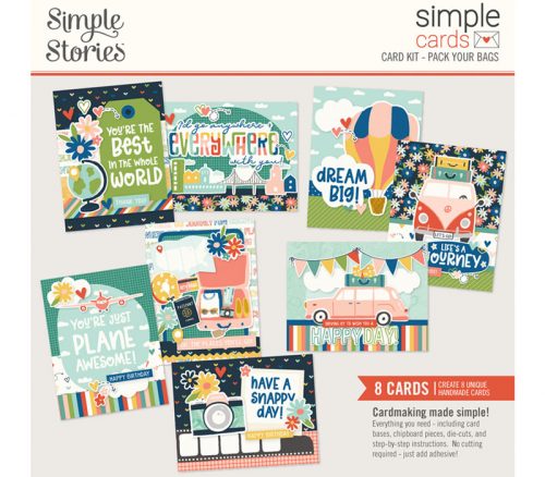 Simple Stories Card Kit - Pack Your Bags
