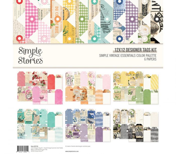 Simple Stories Designer Tags Kit - Simple Vintage Essentials Color Palette