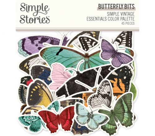 Simple Stories Bits and Pieces - Simple Vintage Essentials Color Palette Butterflies
