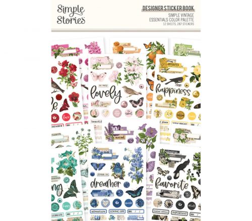 Simple Stories Sticker Book - Simple Vintage Essentials Color Palette Designer