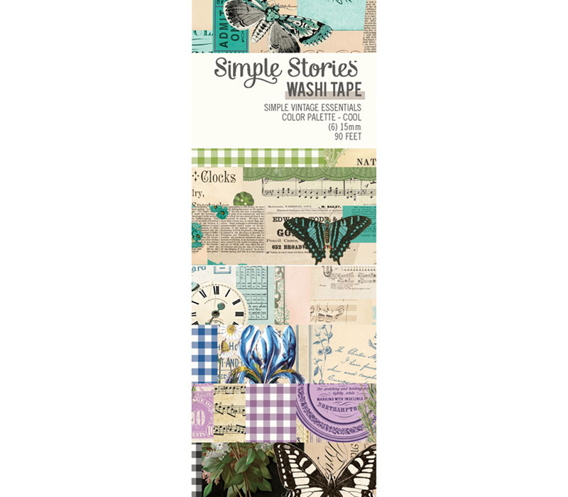 Simple Stories Washi Tape 6 Roll Pack - Cool