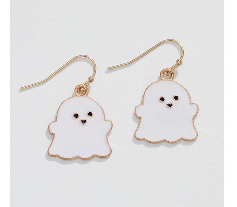 Periwinkle Earrings - Enamel Ghosts