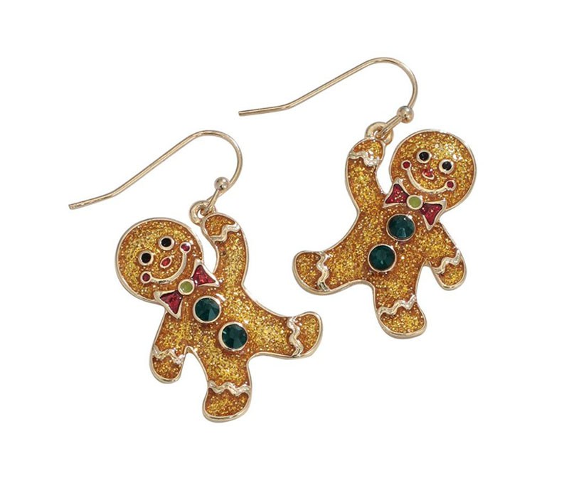 Periwinkle Earrings - Gingerbread Men