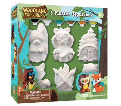 Masterpieces Plaster Figurine Paint Set - Woodland Explorers